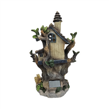 31cm Enchanting Resin Solar Fairy Garden House PSF036F