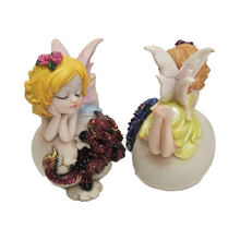 12cm 2/A Enchanted Dragon & Fairy Decoration PR984