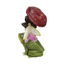 15cm Resin Fairy with Frog PSF052A