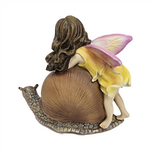 12cm Snail Trail Resin Fairy PSF052D