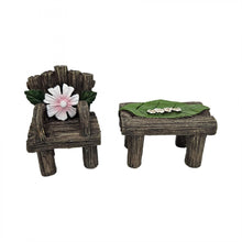 2/A Wooden Texture Mini Garden Furniture Ornaments PSF031