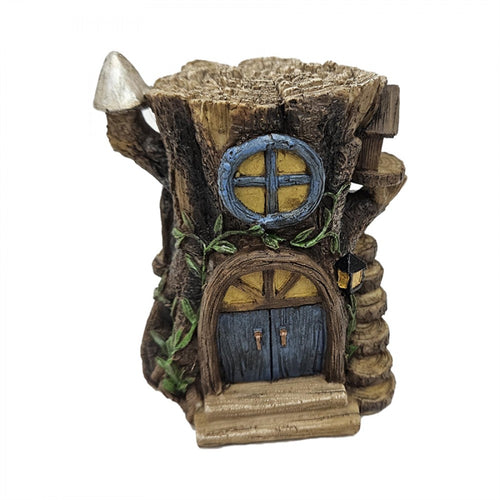 10.5cm Rustic Resin Fairy Garden House PSF042