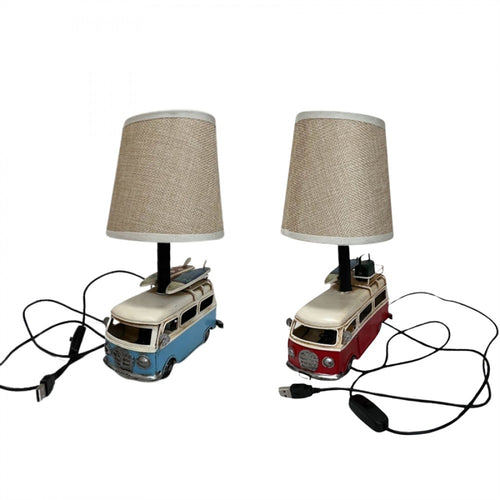 Metal & Linen Craft Lamp (USB cable) 2/A MD798H