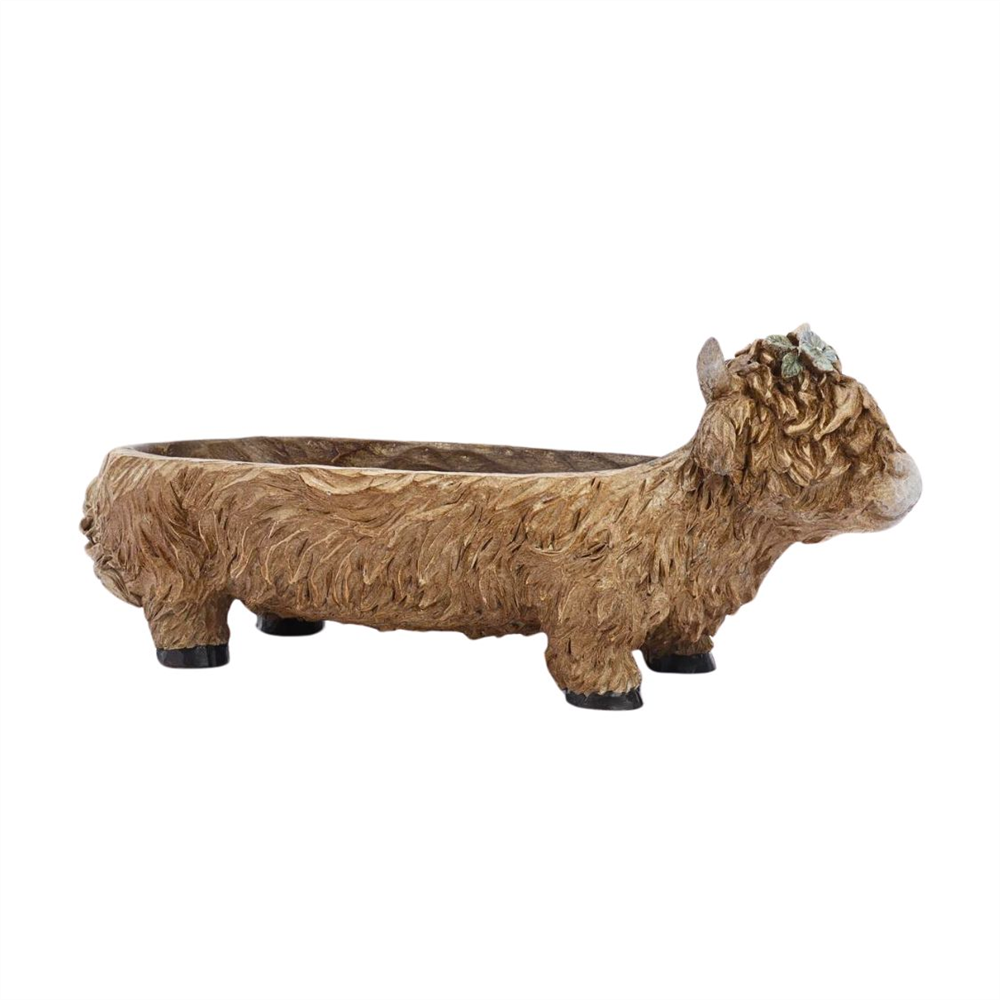 Resin Highland Cow Bowl PR165A