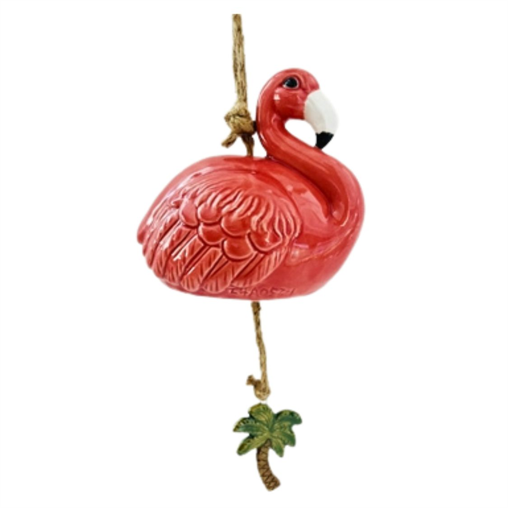 FLAMINGO CERAMIC WINDCHIME PLD190A