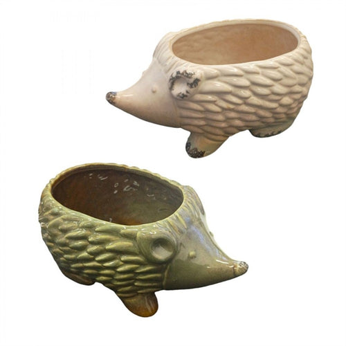 2/A CERAMIC HEDGEHOG POT TPA026