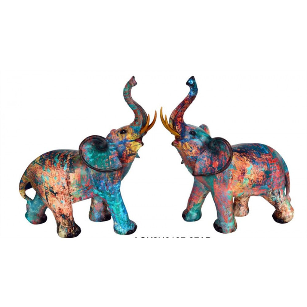 2/A Resin Graffiti Elephant PR625L