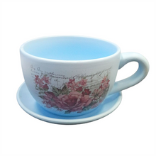 4/A Ceramic Cup & Saucer Planter TP167XS