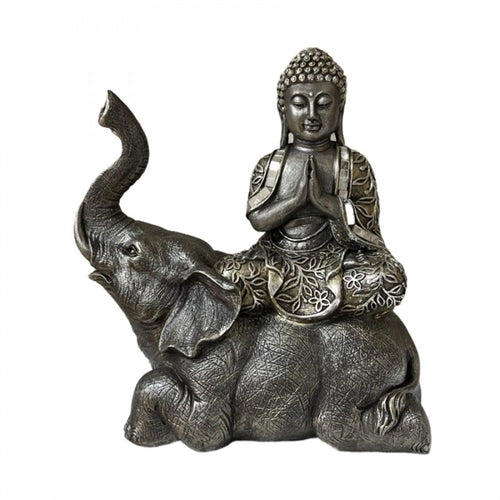 BUDDHA SITTING ON ELEPHANT PSB215D