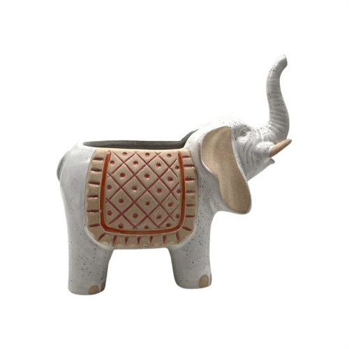 CERAMIC ELEPHANT POT TPA044