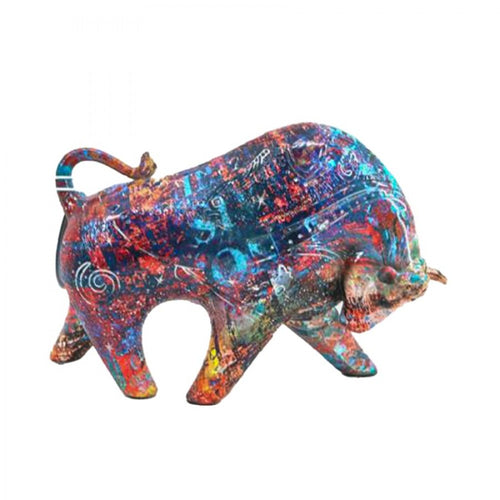 Graffiti Bull Statue PR929B