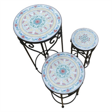 Mosic Metal Flower Pot Stand S/3 MFN06