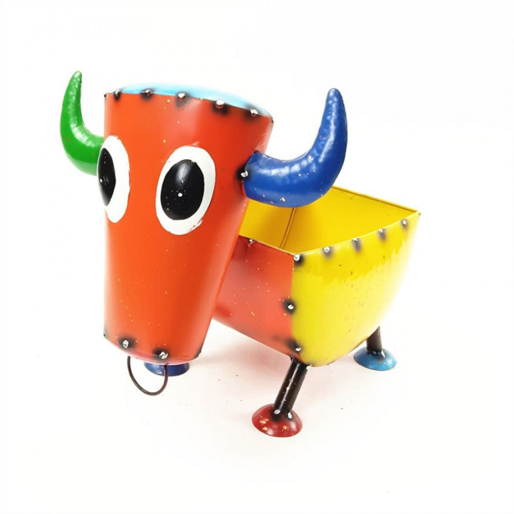 Metal Goat Pot  MPOT002B