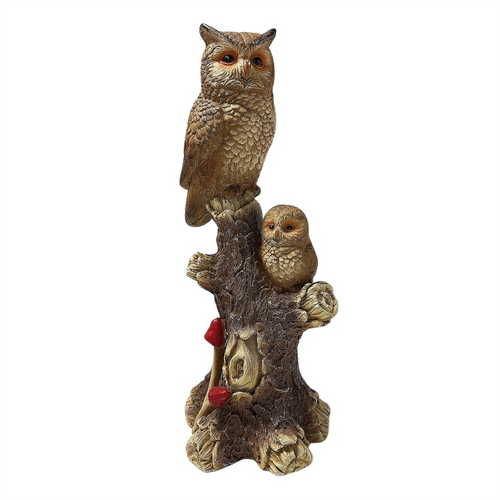 MgO Owl on Trunk with LED Light PR132