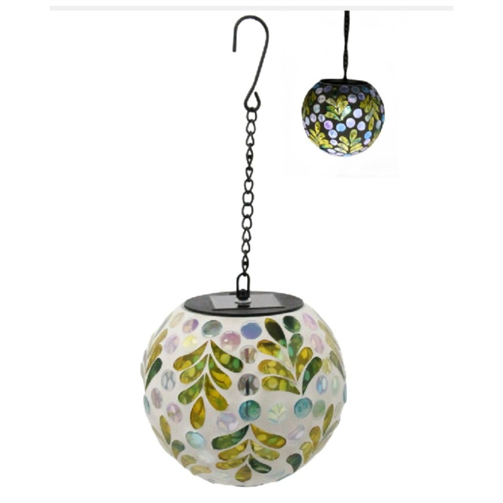 Mosaic Solar Hanging Globe  MOSC011