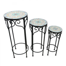 Mosic Metal Flower Pot Stand S/3 MFN06