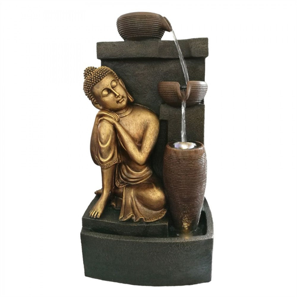 Resin Buddha Garden Fountain PSFT009