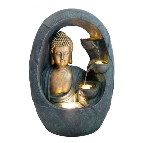 Resin Buddha Garden Fountain PSFT015