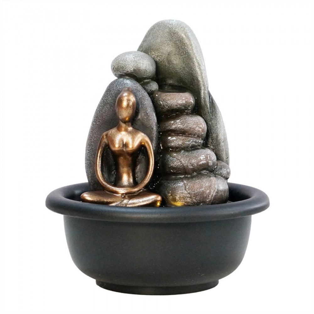 Resin Yoga Human Fountain PSFT004