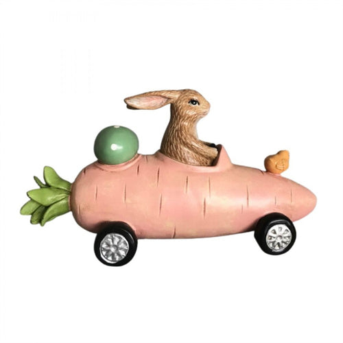 Resin Bunny in Car ET318E