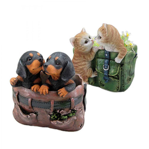 Resin Dog/Cat Planter 2/A  PR933