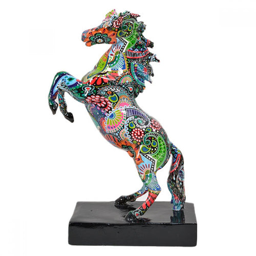 Resin Graffiti Horse Statue PR928M