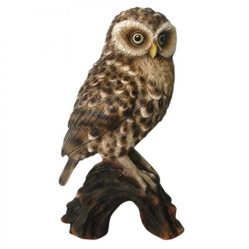 Resin Owl on Trunk PR931X