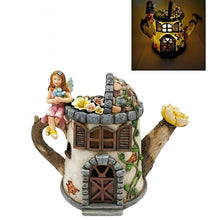 20.5cm Countryside Cottage Solar Fairy Garden House PSF036E