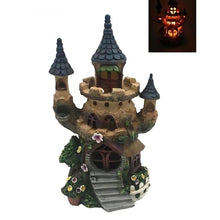 21cm Mystic Towers Solar Fairy Garden House PSF036D