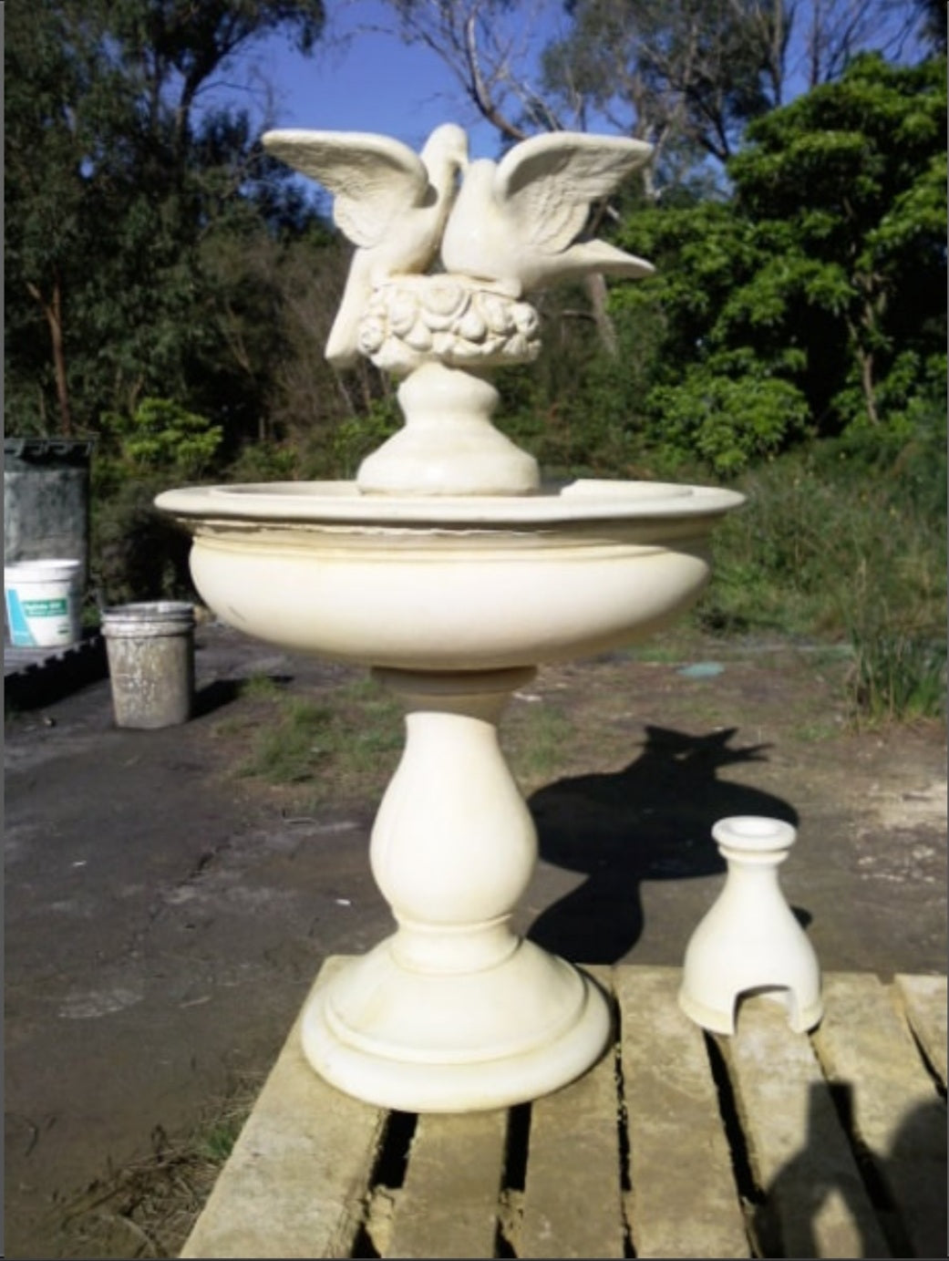 Courtyard Fountain
with Kissing Doves