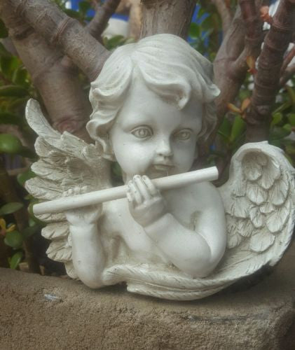 Angel With Flute Wall Hanging Plaque