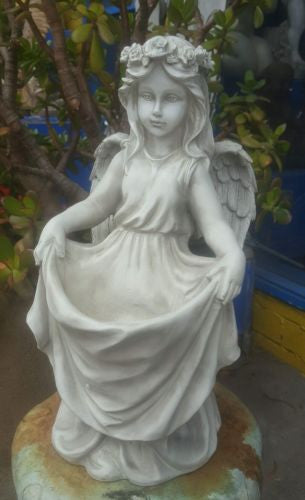 Angel Holding Dress Statue