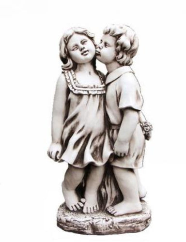 Boy Kissing Girl Fiber Glass