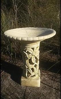 Flower Bird Bath Concrete