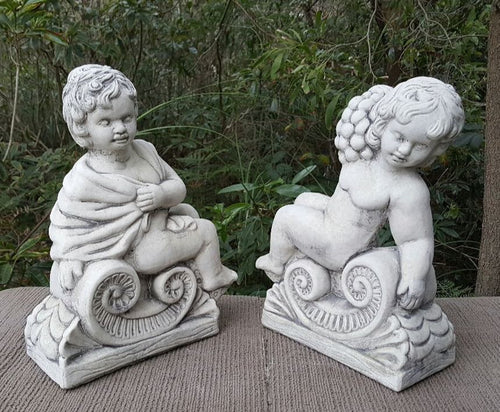 Cherub Book Ends (Left-Right)