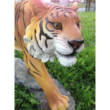 120cm Large Walking Tiger Gold Fiberglass